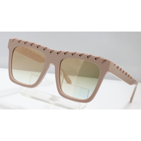 New Stella McCartney SC0128SA 004 Blush Sunglasses Mirror Gradient tint